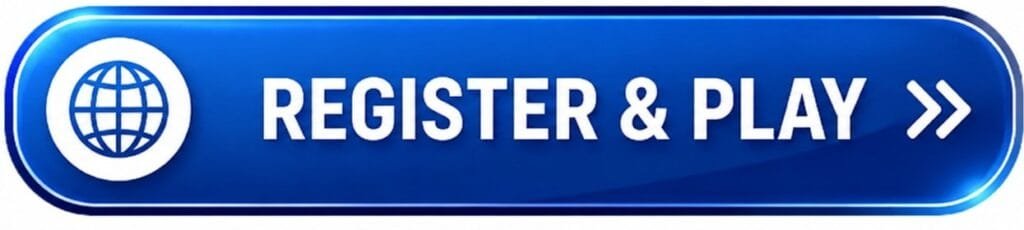 Register and Play blue call-to-action button for online game registration and gameplay